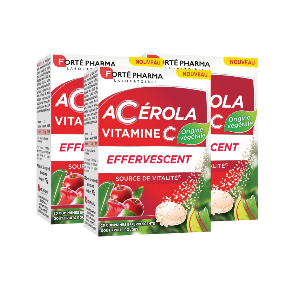Lot de 3 Acérola Effervescent