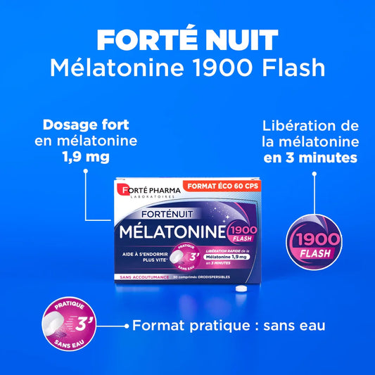Mélatonine 1900 Flash - Forté Pharma - Mélatonine 1900 Flash - Default Title