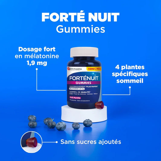 FortéNuit Gummies - Forté Pharma - FortéNuit Gummies - 30 gummies / Myrtille