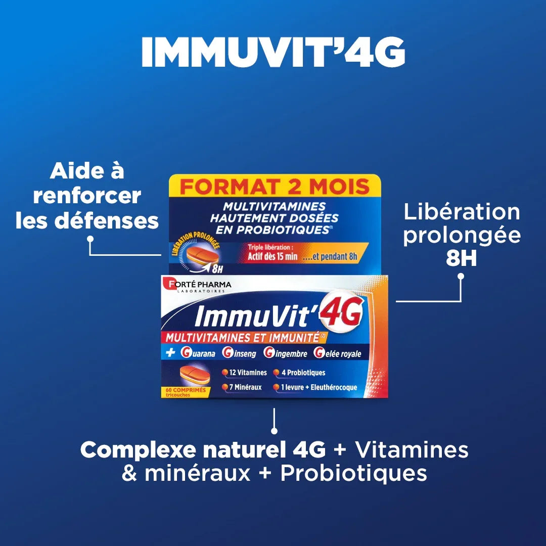 ImmuVit'4G - Forté Pharma - ImmuVit'4G - 30 comprimés