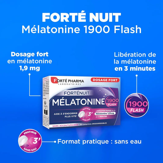 Mélatonine 1900 Flash - Forté Pharma - Mélatonine 1900 Flash - Default Title