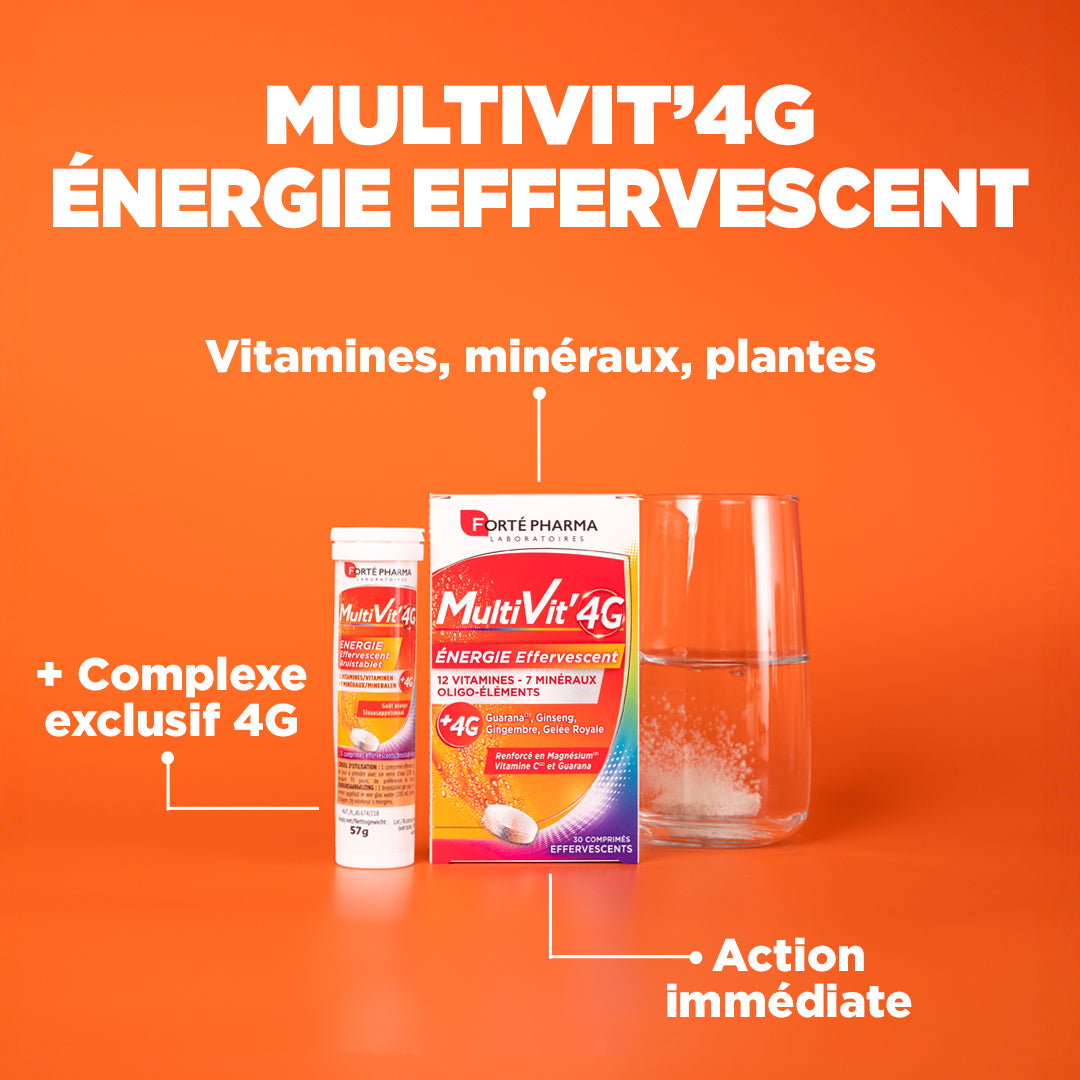 Multivit'4G Energie Effervescent
