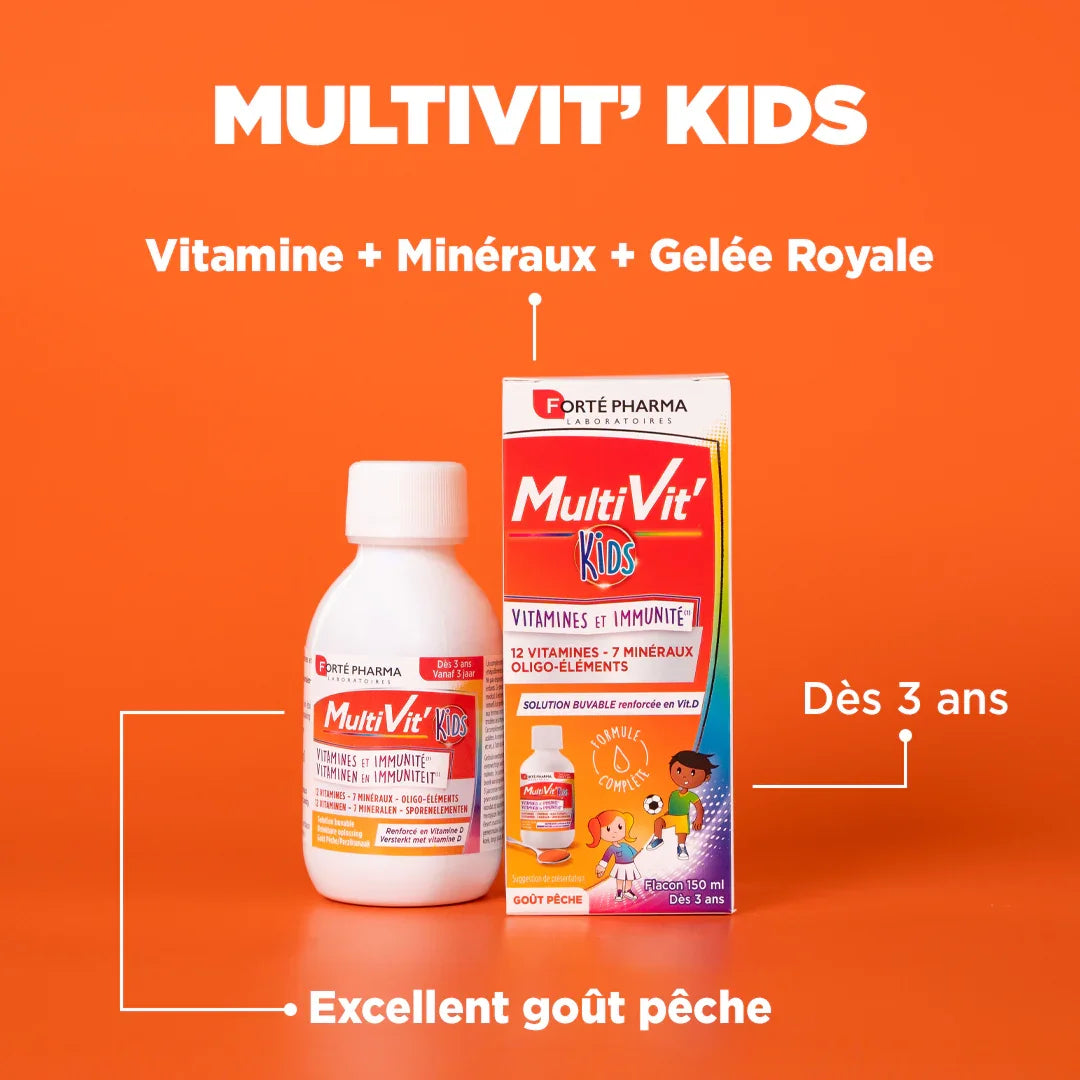 MultiVit'Kids Solution buvable - Forté Pharma