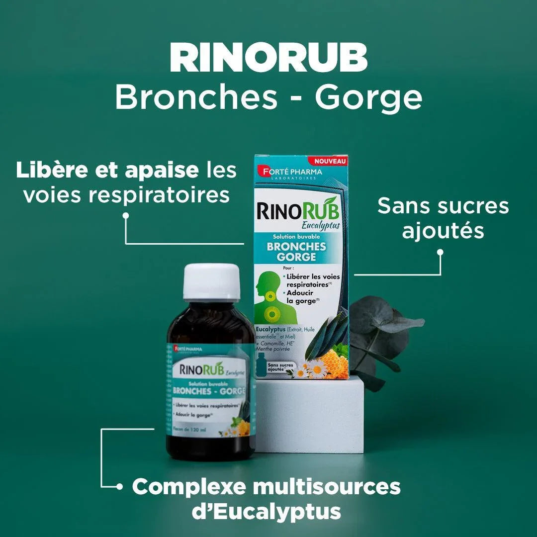 RinoRub Bronches - Gorge Solution buvable - Forté Pharma - RinoRub Bronches - Gorge Solution buvable - Default Title