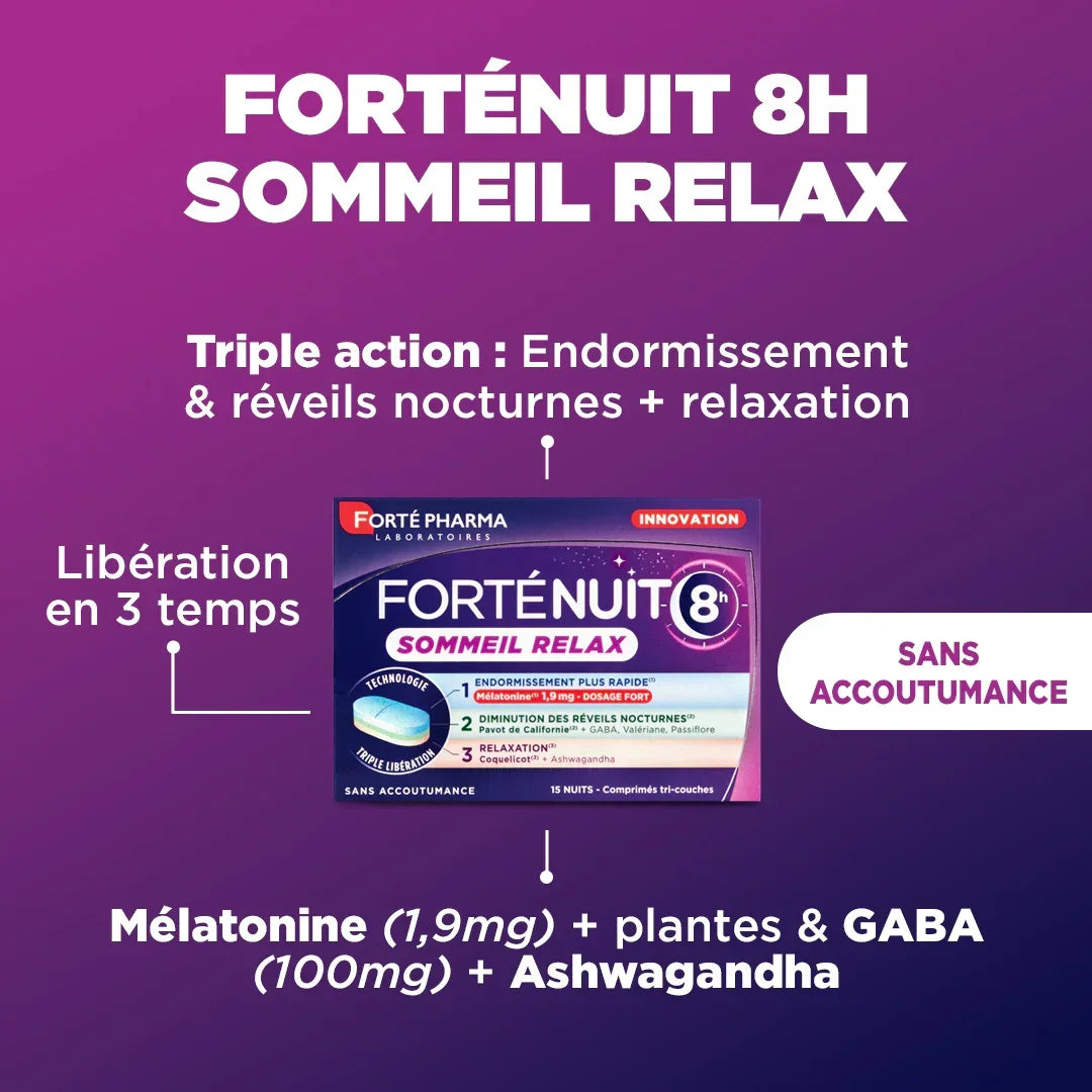 FortéNuit 8h Sommeil Relax - Forté Pharma - FortéNuit 8h Sommeil Relax - Default Title