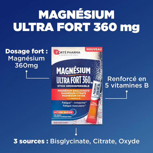 Magnésium Ultra Fort 360 mg - Forté Pharma - Magnésium Ultra Fort 360 mg - Default Title