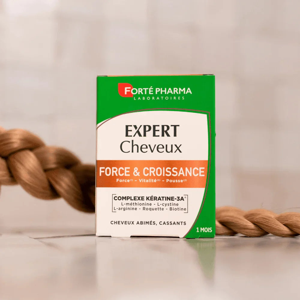 Expert Cheveux Force et Croissance Kératine - Forté Pharma - Expert Cheveux Force et Croissance Kératine - 90 comprimés