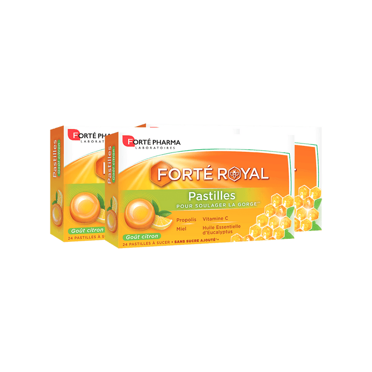 Lot de 3 Forté Royal Pastilles Citron - Forté Pharma