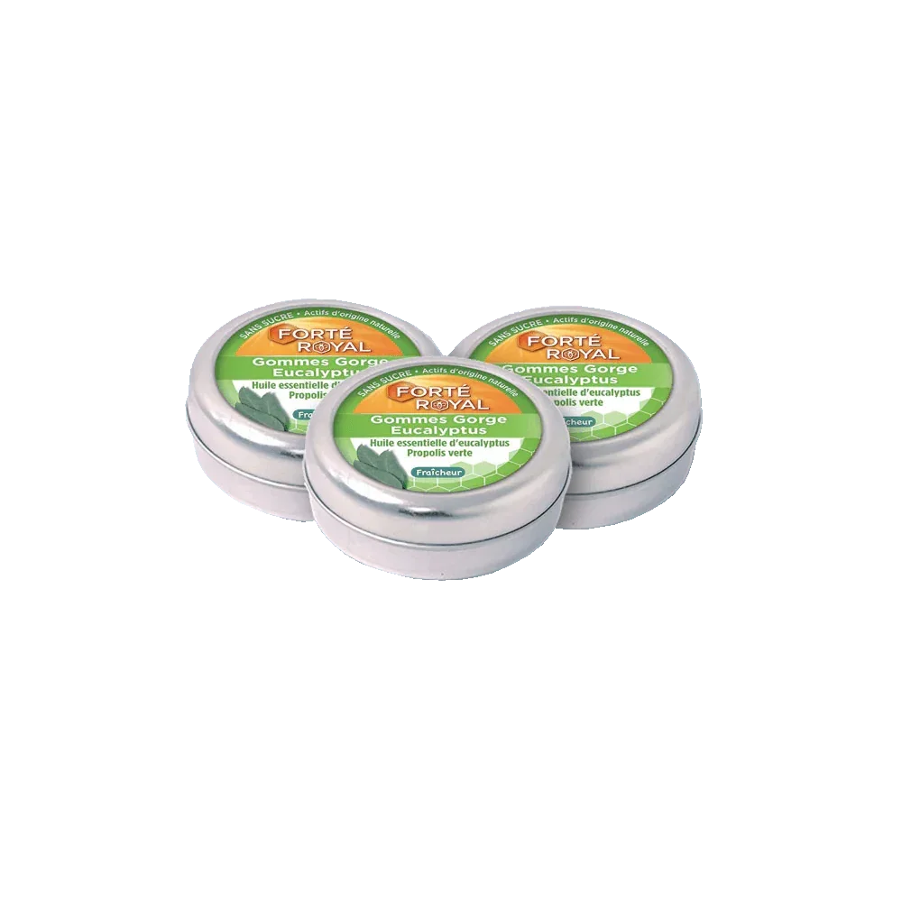 Lot de 3 Forté Royal Gommes Eucalyptus - Forté Pharma - Lot de 3 Forté Royal Gommes Eucalyptus - Default Title