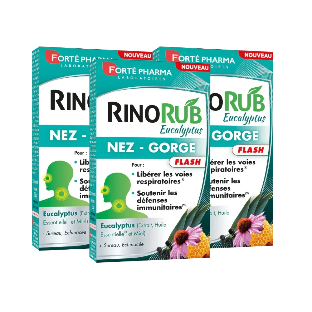 Lot de 3 RinoRub Nez Gorge