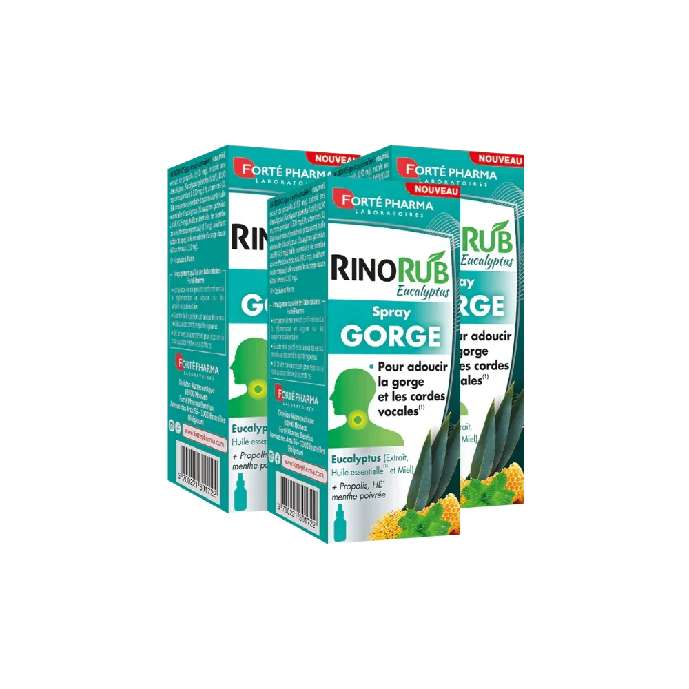 Lot de 3 RinoRub Spray Gorge