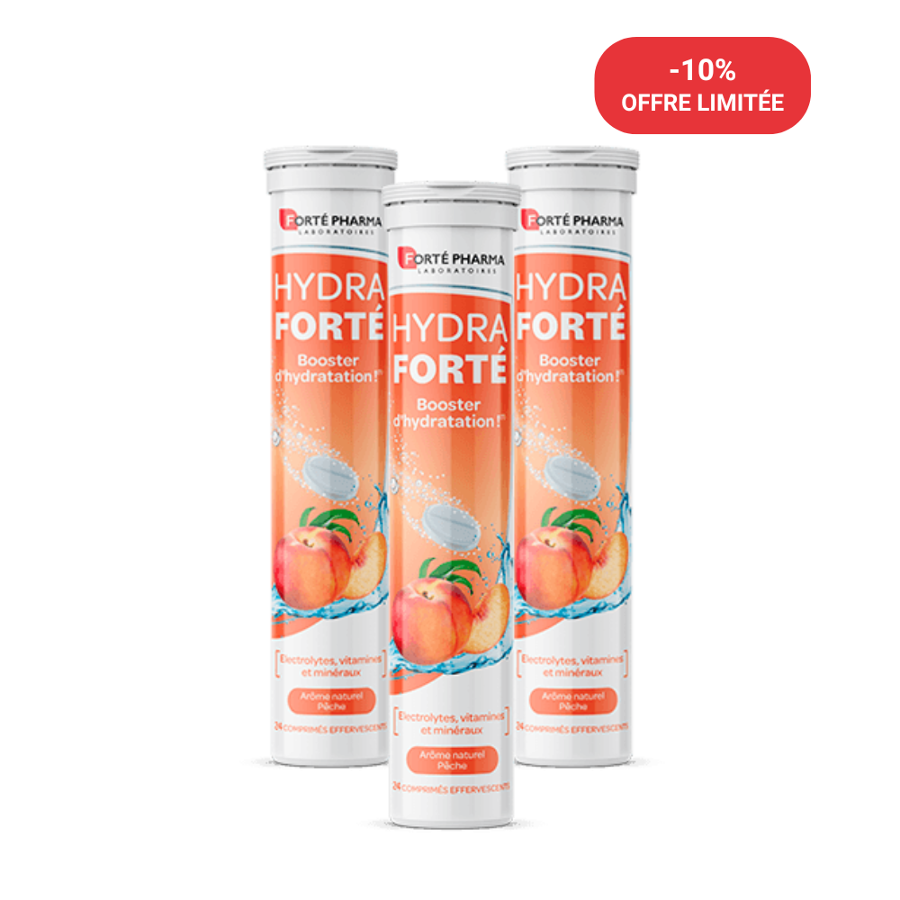Lot de 3 Hydra Forté Pêche - Forté Pharma