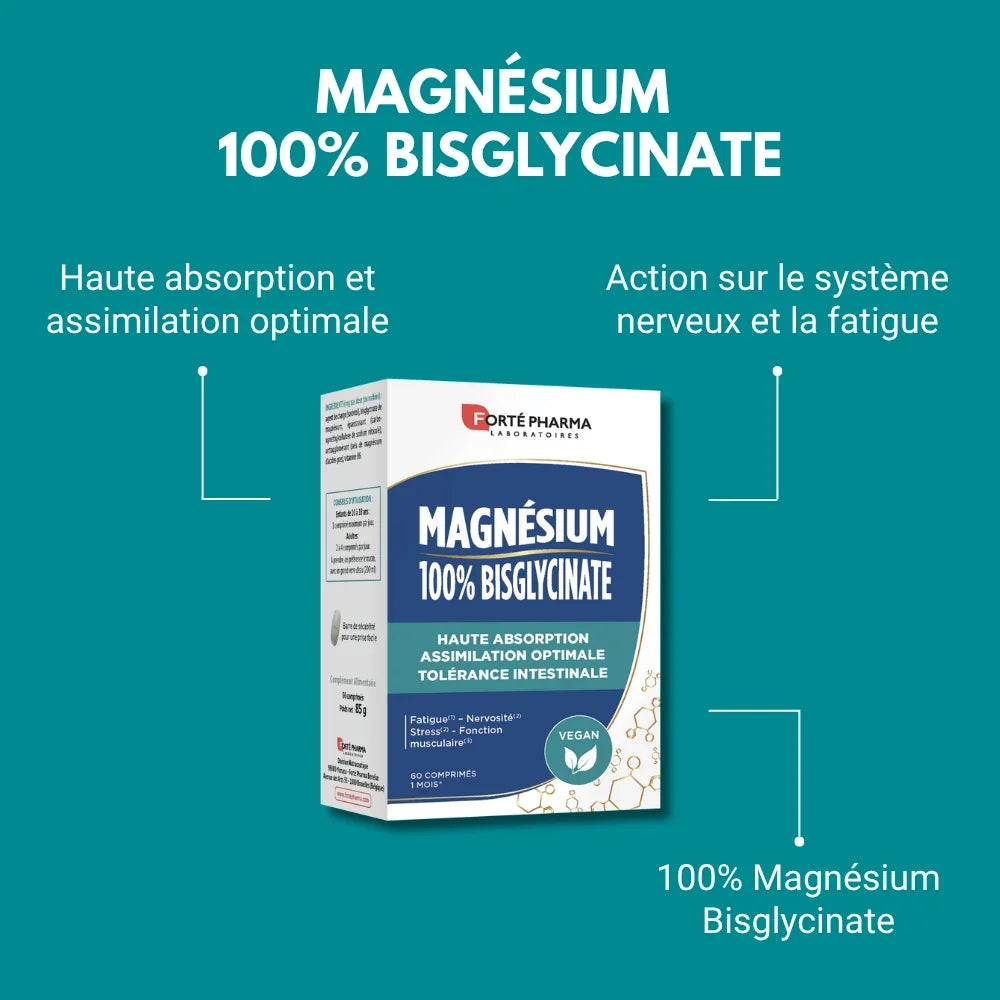 Magnésium 100% bisglycinate attributs