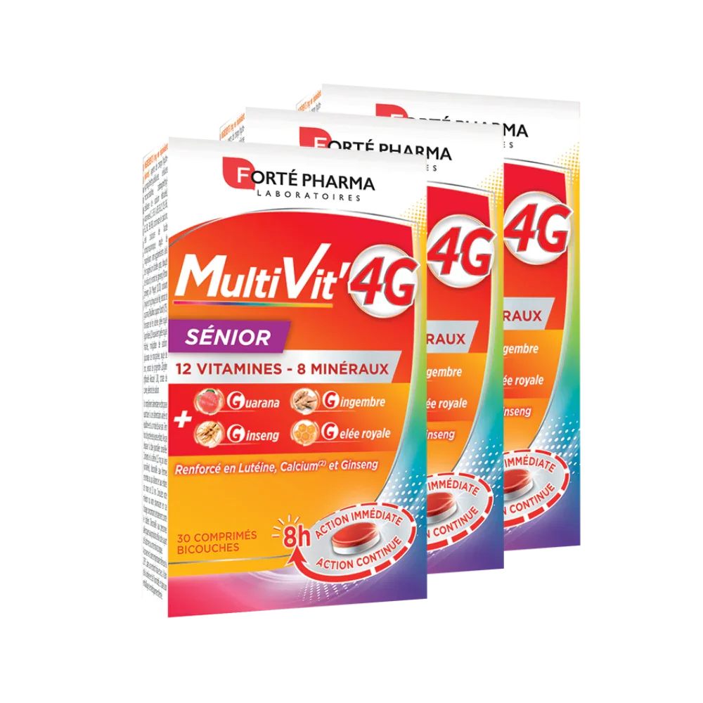 Lot de 3 MultiVit'4G Sénior - Forté Pharma - Lot de 3 MultiVit'4G Sénior - Default Title
