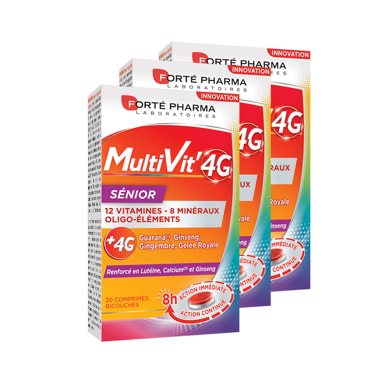 Lot de 3 MultiVit'4G Sénior - Forté Pharma