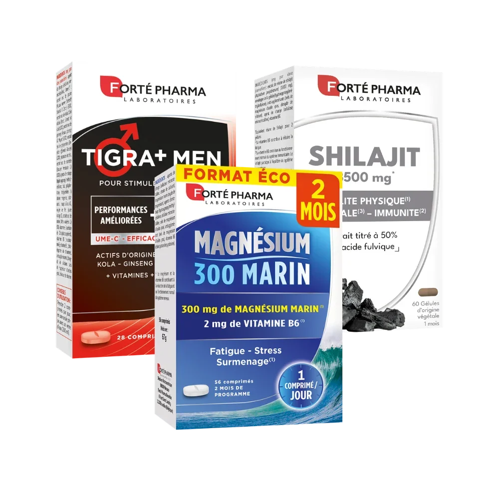 Achetez notre Pack Homme performance vigueur homme Forté Pharma