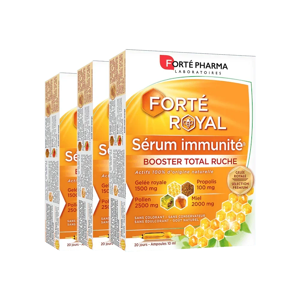 Lot de 3 Forté Royal Sérum immunité - Forté Pharma - Lot de 3 Forté Royal Sérum immunité - Default Title