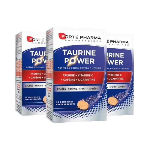 Lot de 3 Taurine Power 30 comprimés - Forté Pharma - Lot de 3 Taurine Power 30 comprimés - Default Title