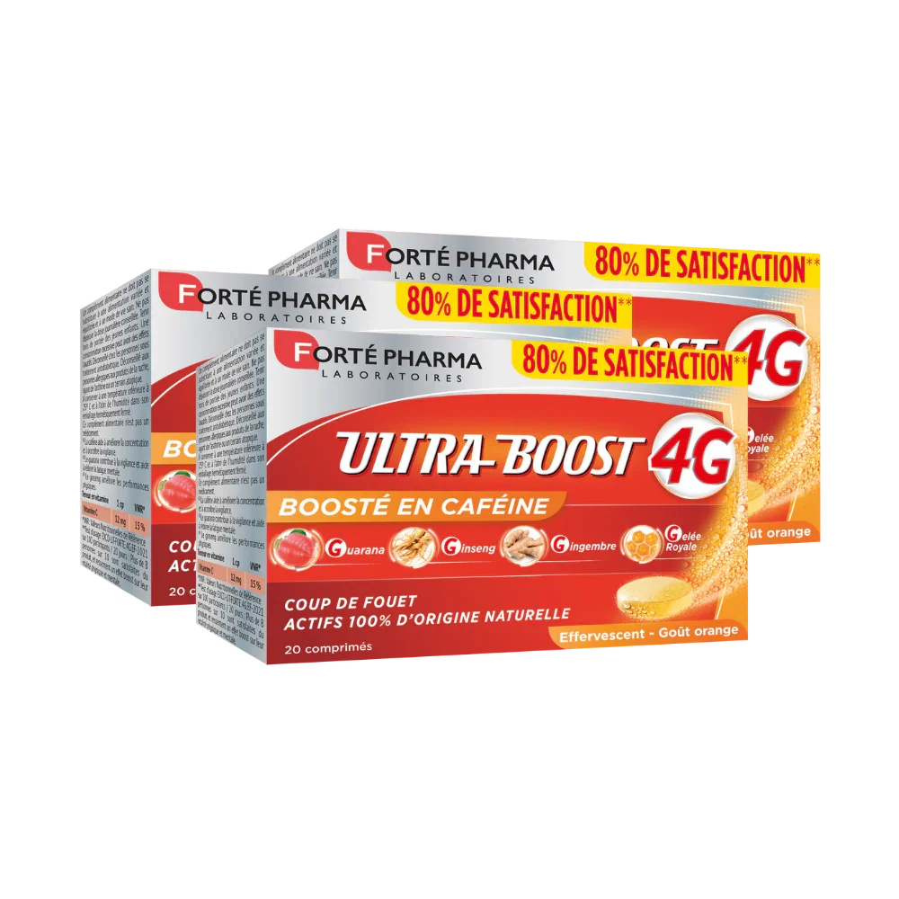 Lot de 3 UltraBoost 4G Effervescent - Forté Pharma - Lot de 3 UltraBoost 4G Effervescent - Default Title