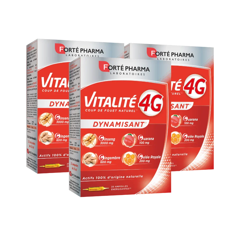 Vitalité 4G dynamisant lot de 3