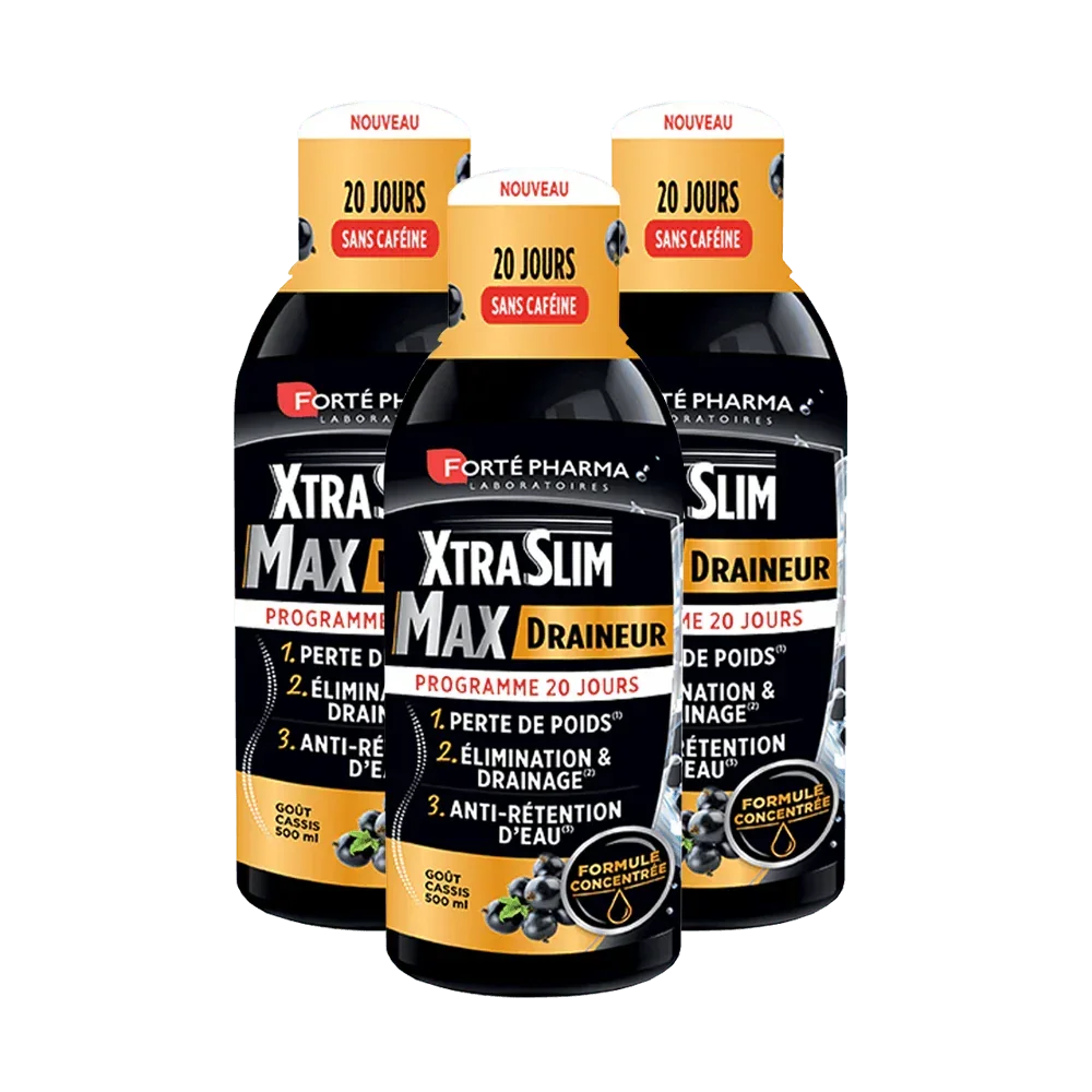 Lot de 3 XtraSlim Max Draineur - Forté Pharma - Lot de 3 XtraSlim Max Draineur - Default Title
