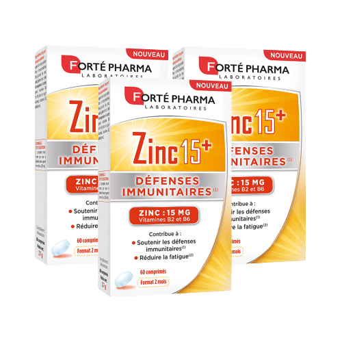 Lot de 3 Zinc 15+ - Forté Pharma