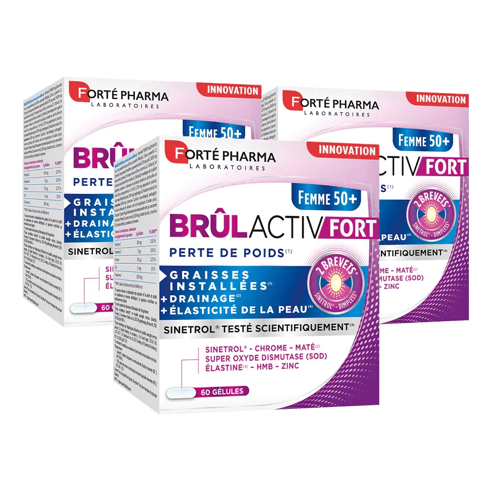 Lot de 3 BrûlActiv Fort Femme 50+ - Forté Pharma - Lot de 3 BrûlActiv Fort Femme 50+ - Default Title