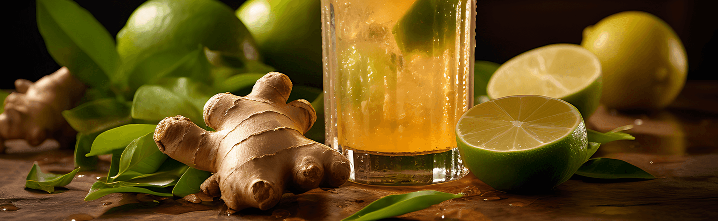 Gingembre frais et épices, bienfaits digestifs, énergie naturelle, nutrition.