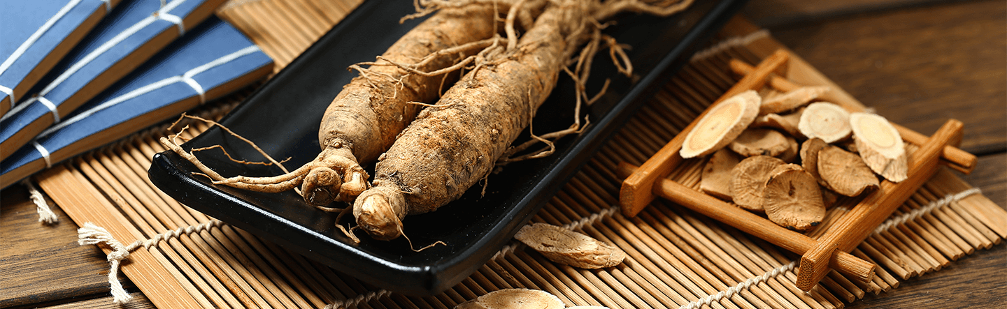 Racine de ginseng, énergie naturelle, vitalité, tonique.