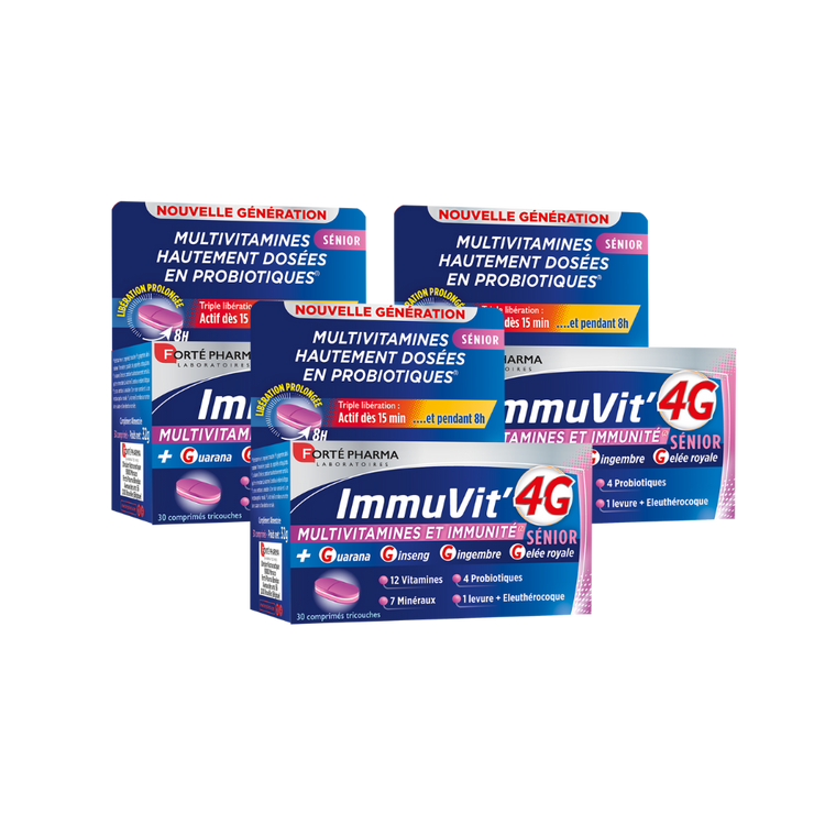 Lot de 3 Immuvit 4G sénior