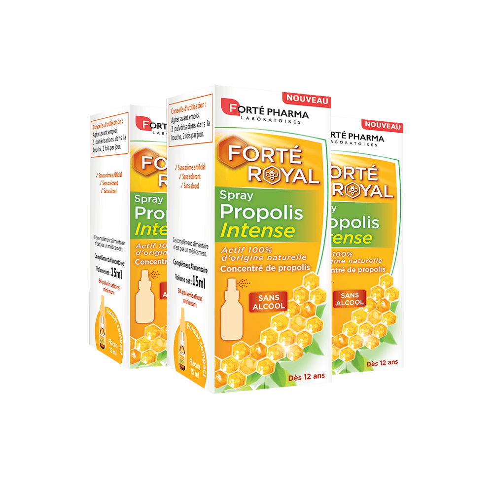 Lot de 3 Forté Royal Spray Propolis Intense - Forté Pharma