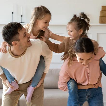 Famille énergique, vitamines énergie, alimentation équilibrée, bien-être familial.