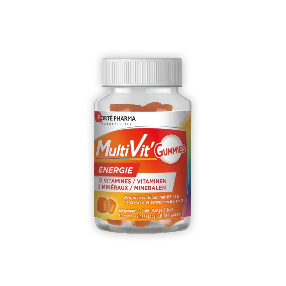 Multivit' Gummies Énergie - Gommes Multivitaminées Pour Adultes Et Enfants Dès 4 Ans - 60 Unités