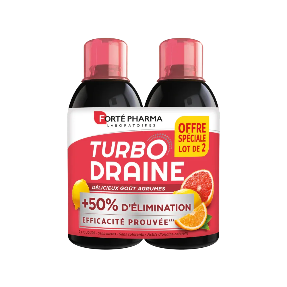 Turbodraine lot de 3 agrumes minceur draineur