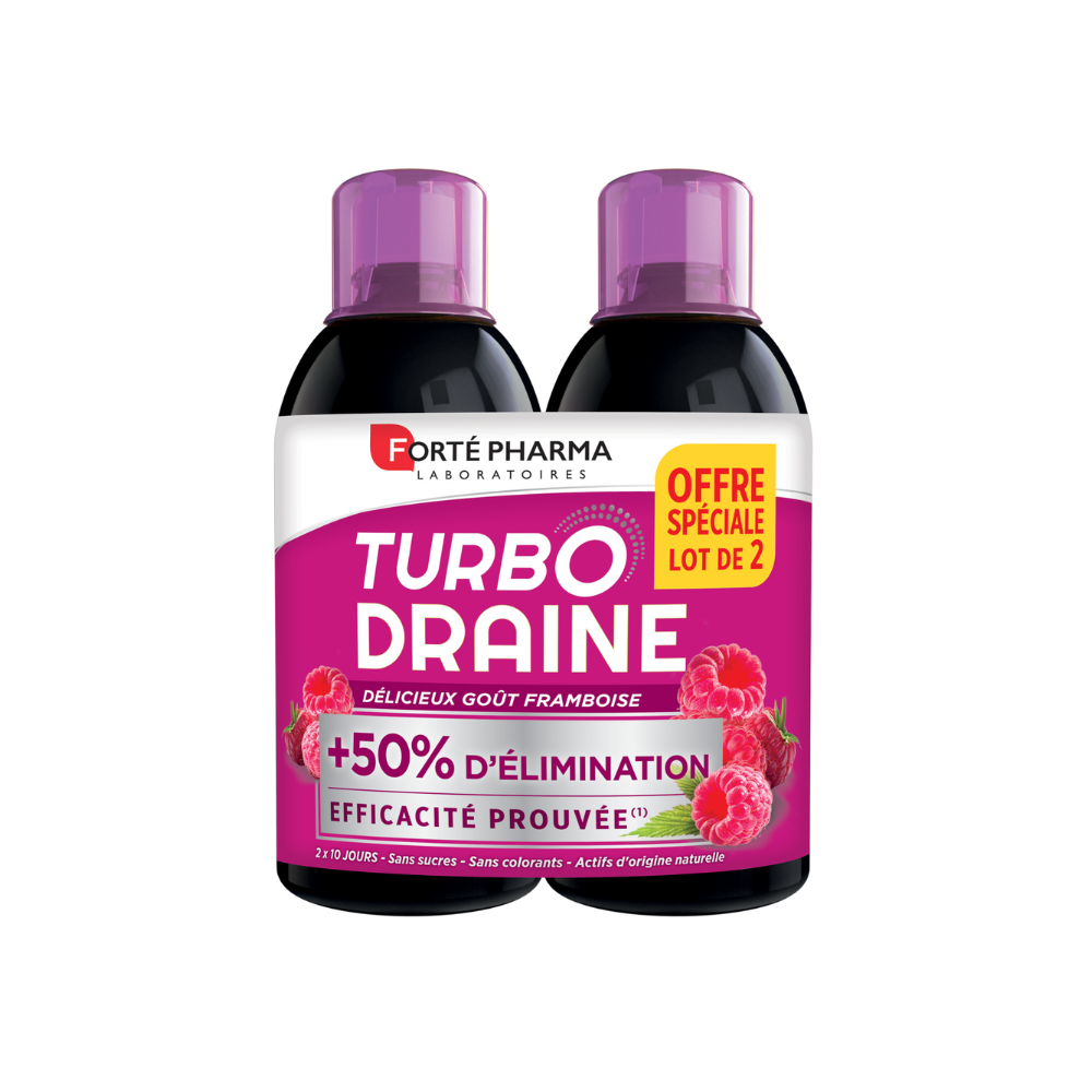 Turbodraine lot de 3 framboise