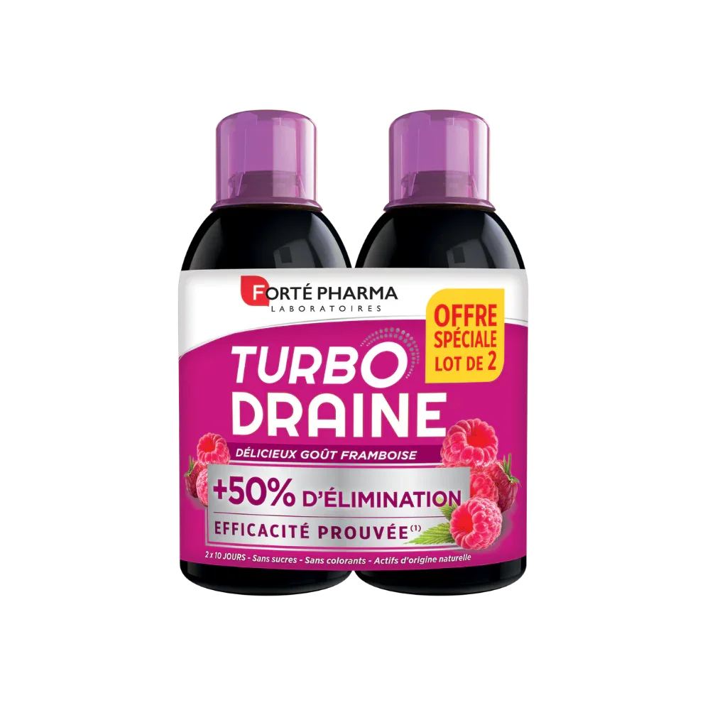 Turbodraine lot de 3 framboise