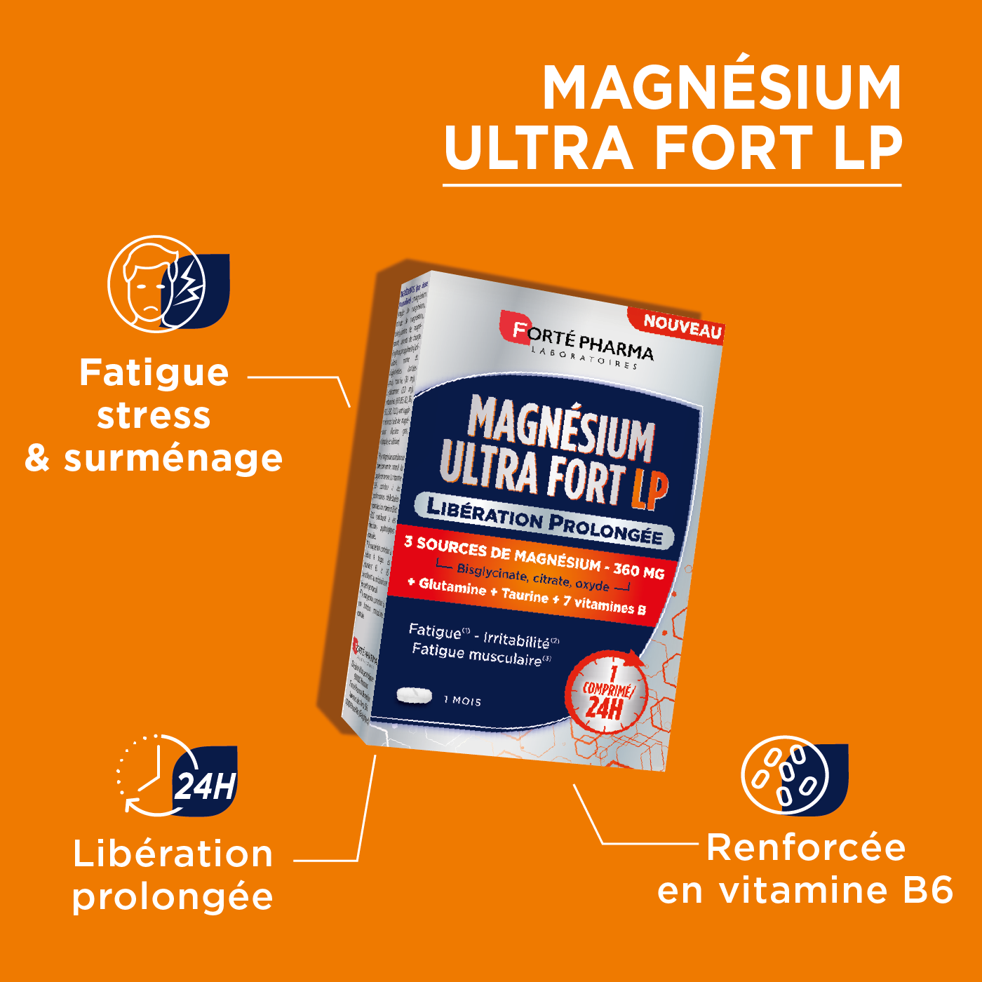 Magnésium Ultra Fort lutter contre la fatigue bénéfices