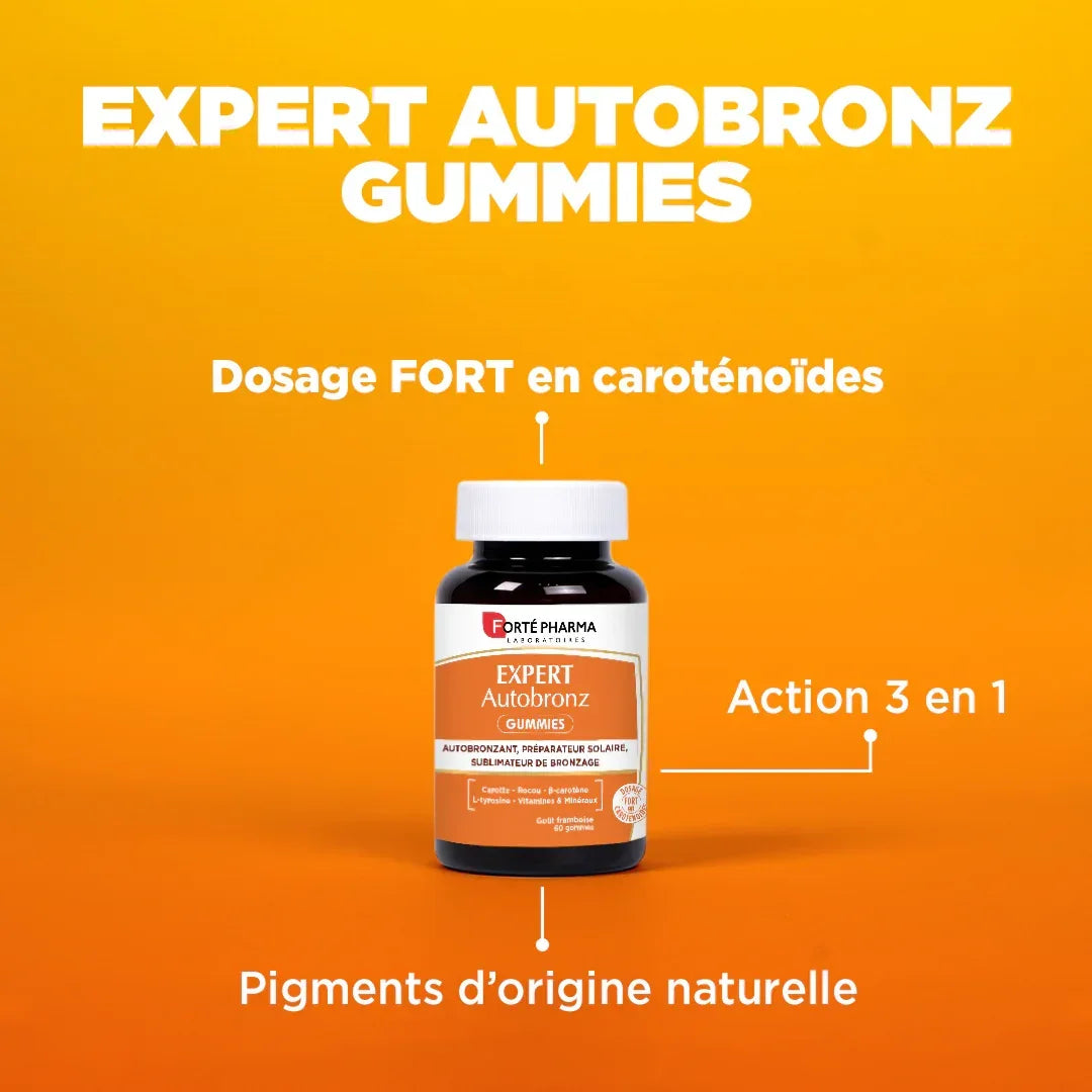 Attributs Expert Autobronz gummies Forté Pharma