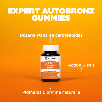 Attributs Expert Autobronz gummies Forté Pharma