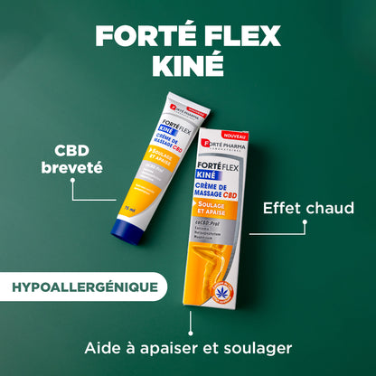 Forté Flex Kiné Crème de massage CBD attributs