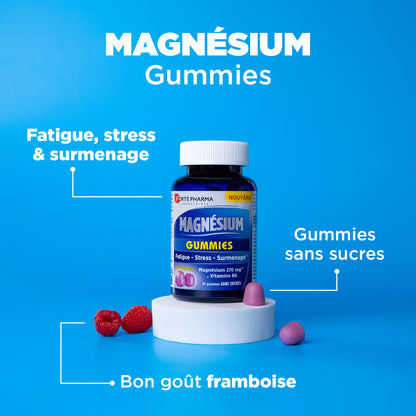 Magnésium gummies fatigue stress surmenage attributs