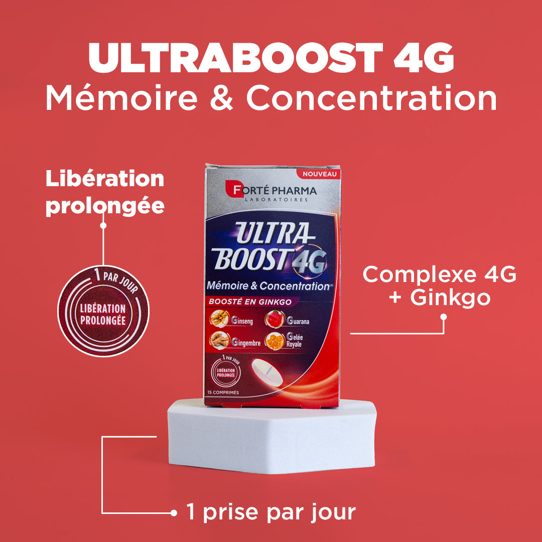 Bienfaits Ultraboost 4G Mémoire et concentration