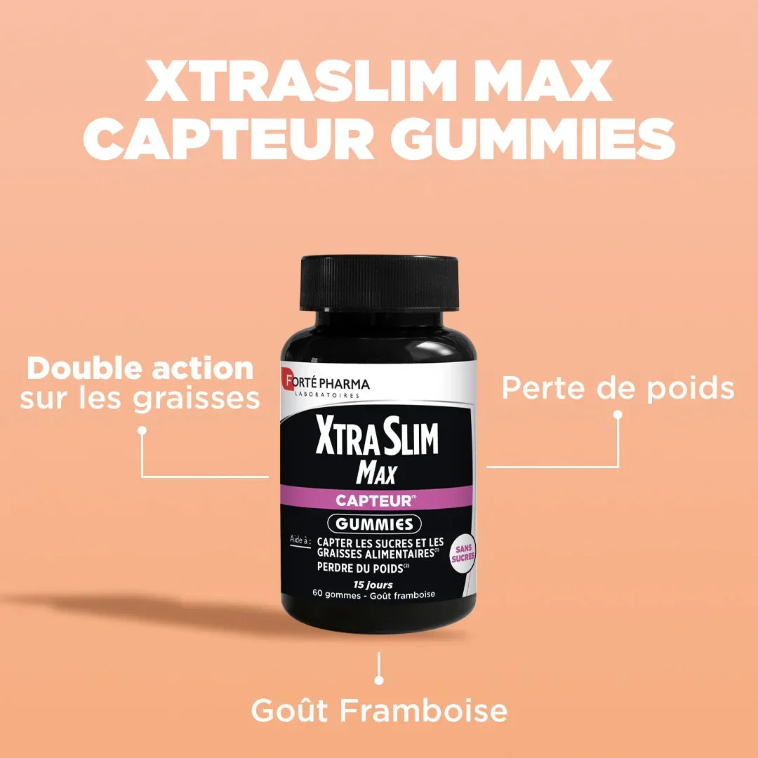 XtraSlim Max Capteur Gummies - Forté Pharma - XtraSlim Max Capteur Gummies 
