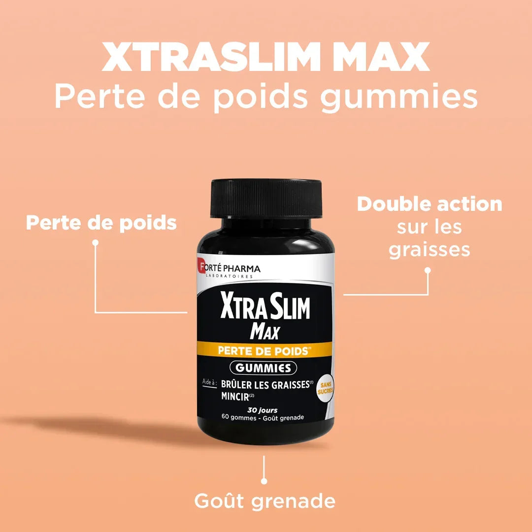 XtraSlim Max Perte de poids Gummies - Forté Pharma - XtraSlim Max Perte de poids Gummies 
