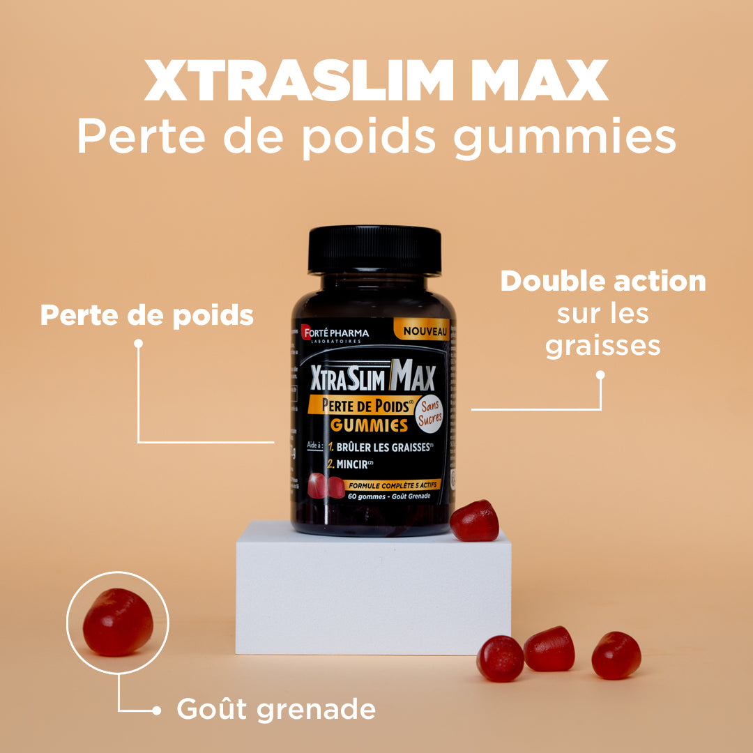 XtraSlim Max Perte de poids Gummies brûleur de graisses bénéfices