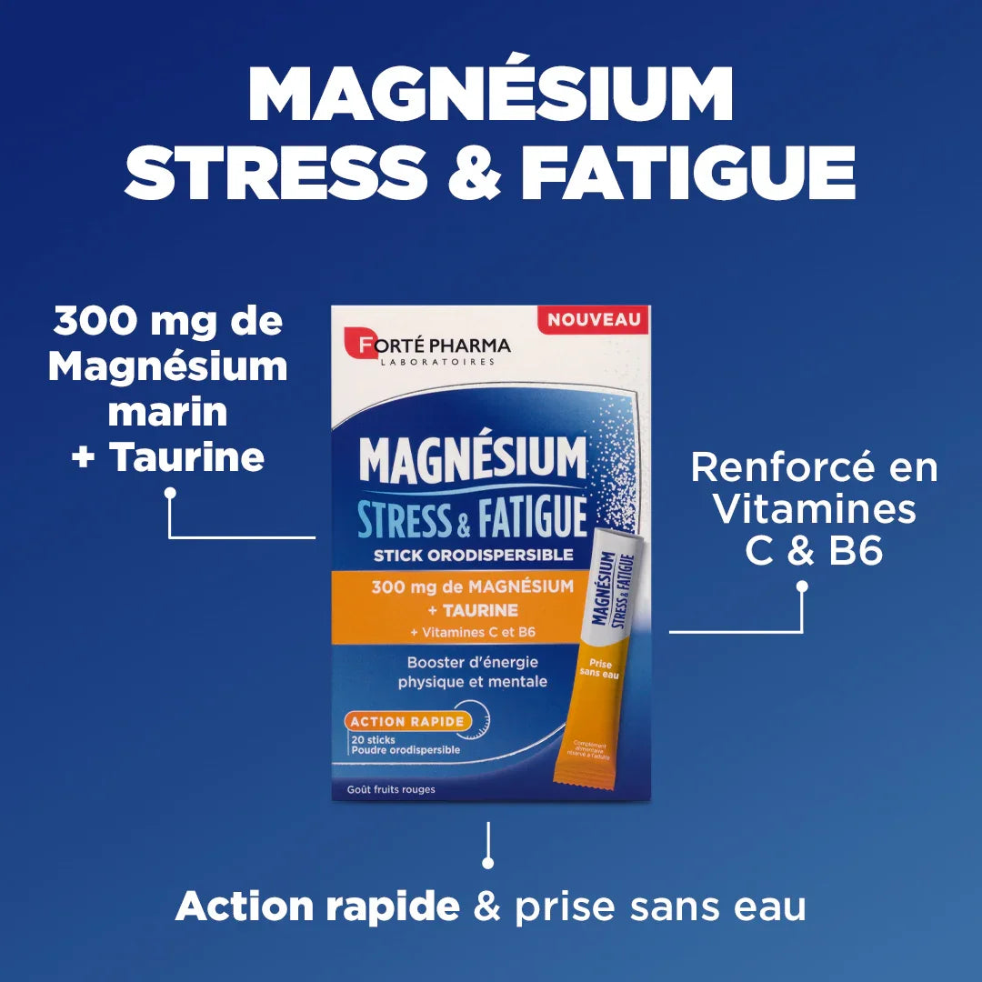 Magnésium 300 Stress & Fatigue - Forté Pharma - Magnésium 300 Stress & Fatigue - Default Title