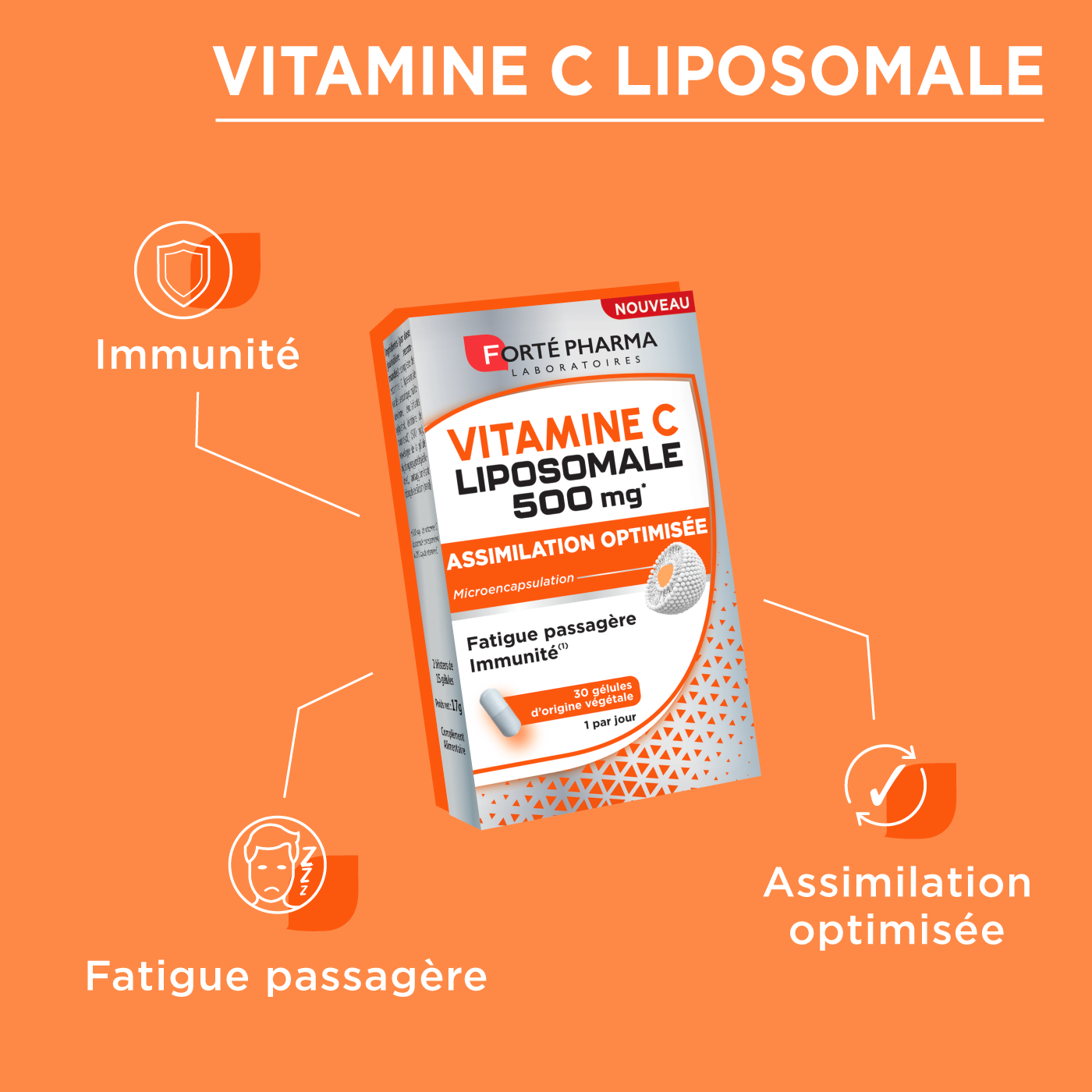Vitamine C Liposomale attributs fatigue passagère