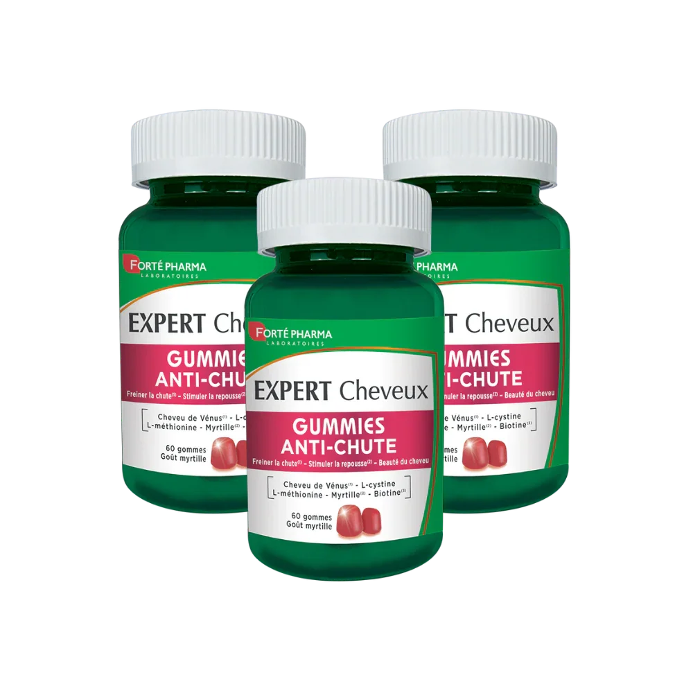 Lot de 3 Expert Cheveux Gummies Anti-Chute - Forté Pharma - Lot de 3 Expert Cheveux Gummies Anti-Chute - Default Title