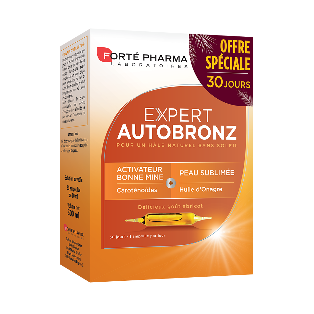 acheter notre expert autobronz pour avoir un teint hâlé