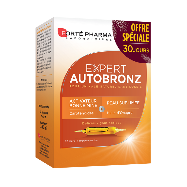 acheter notre expert autobronz pour avoir un teint hâlé